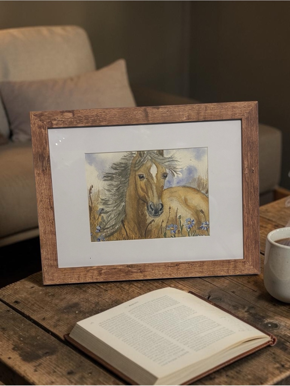 Golden Wind – Original Horse Painting by Briefcase Artist